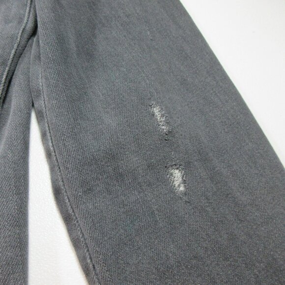 JCREW womens gray distressed crop denim jacket S 28638 - Picture 6 of 8